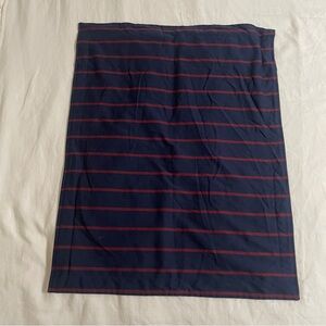 Ralph Lauren Poet Society Navy wool pillow sham with Stripes